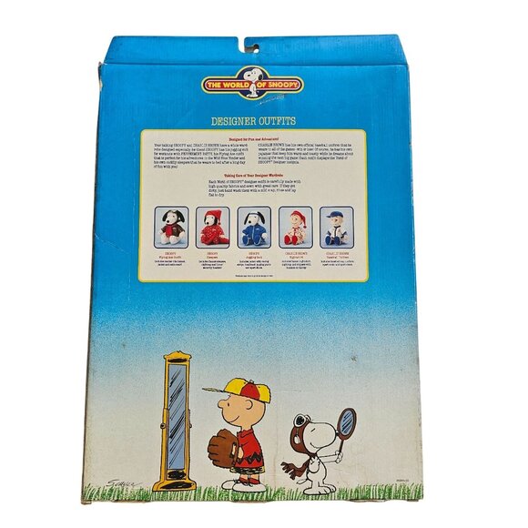 World Of Snoopy Designer Outfit Red Pajamas Bone Pattern For Talking Snoopy - Picture 2 of 11